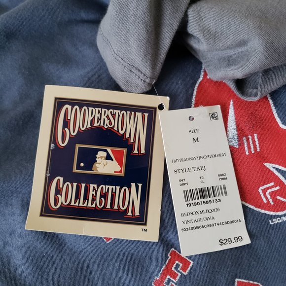 Boston Red Sox Women's Size Medium 3/4 Sleeve T Shirt MLB Blue NWT - Picture 9 of 11